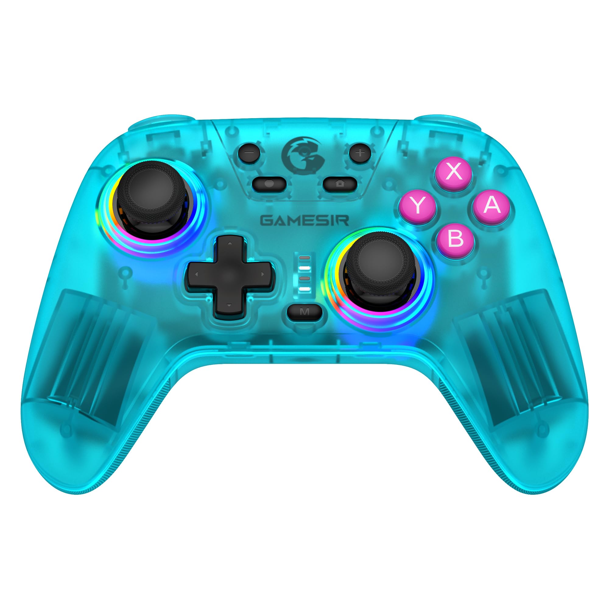 GameSir Nova Wireless Switch Pro Controller - Switch/Lite/OLED, Hall Effect Joysticks, RGB LED, Turbo, Programmable, Motion Control, Wake Up Function (Green)