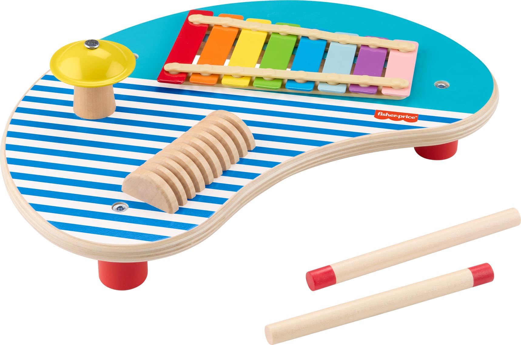 Fisher-Price Ahşap Müzik Keyfi 3 ahşap parçadan oluşan Fisher-Price Ahşap Müzik Keyfi ve oyuncak perküsyon enstrümanları HXT91