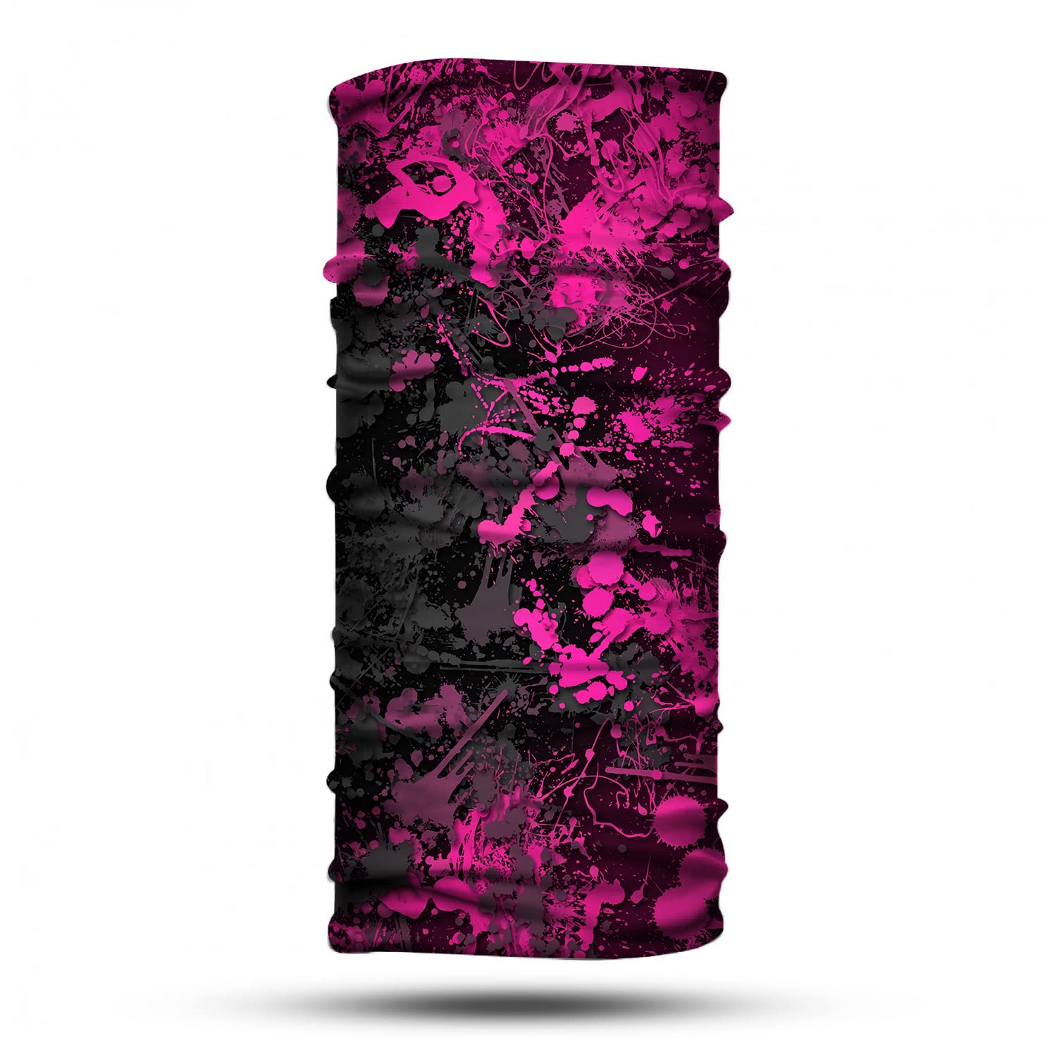 Pembe Boya Desenli Bandana Boyunluk, Çok Amaçlı Boyunluk, Bandana, Esnek Yüz Maskesi, Spor Outdoor, Kafa Bandı, Erkek Bandana, Kadın Bandana…