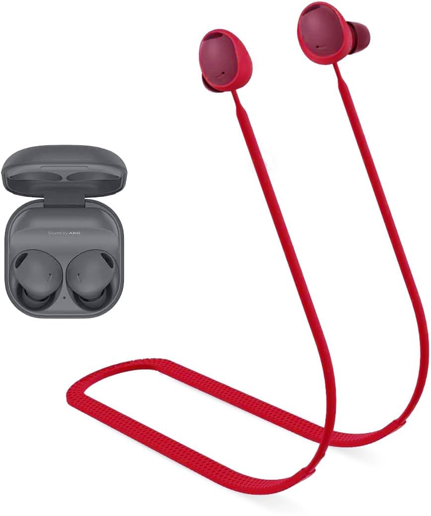 Coverzone Samsung Galaxy Buds2 ile uyumlu/Galaxy Buds2 Pro ile uyumlu Yumuşak Güçlü Silikon Özel Kay