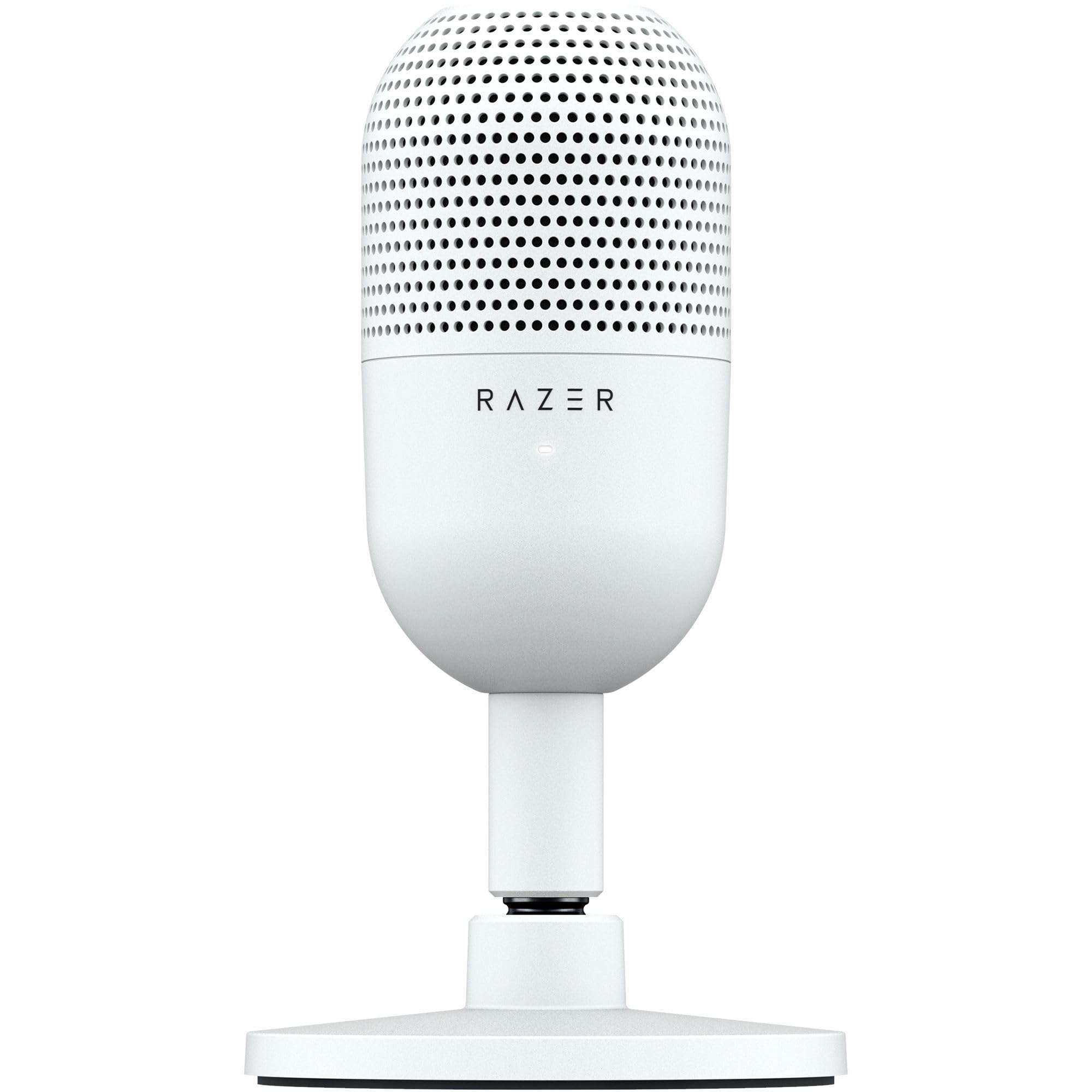 Razer Seiren V3 Mini - Ultra kompakt USB mikrofon (14 mm kondansatörlü mikrofon, süper kardiyot karakteristiği, LED göstergeli dokun-sessiz sensör, entegre amortisör, tak ve çalıştır tasarımı), Beyaz