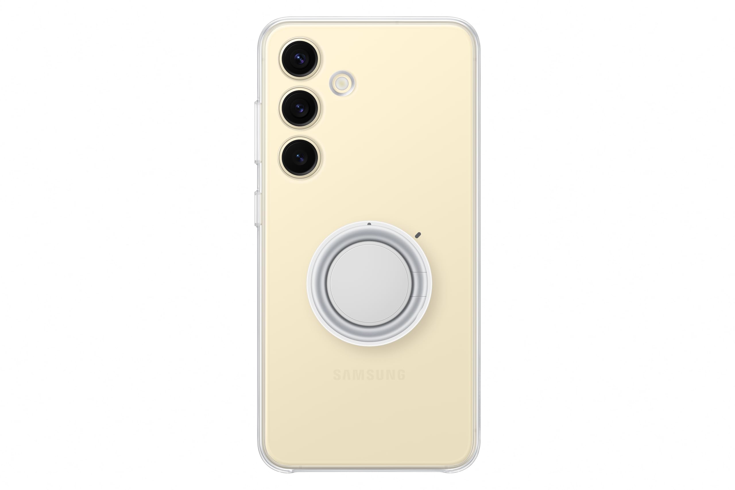 Samsung Clear Gadget akıllı telefon kılıfı EF-XS921 Galaxy S24 için, cep telefonu kılıfı, ayak, şeffaf, çizilmez, parmak tutucu, yüzük tutucu, taşıma kayışı, şeffaf