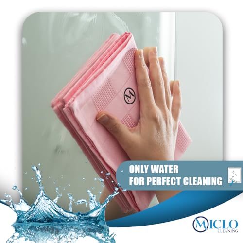 MICLO CLEANING | Mikrofiber Temizlik Bezi 3'lü Set | Sihirli Bez | Cam, Ayna Bezi | Soft Seri