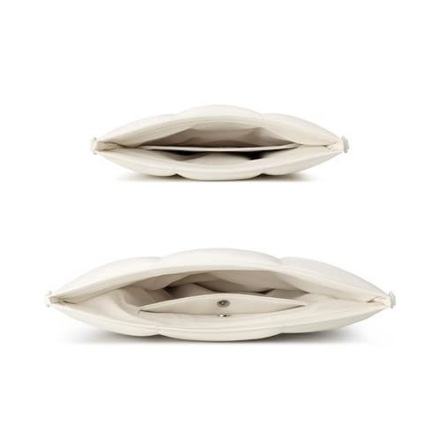 Comfyable Kabarık Dizüstü Bilgisayar Kılıfı 13 inç 14 inç, MacBook Air 13 M3 2024 inç MacBook Pro 13 inç 14 inç, Kol ve Düzenleyici Paketi, Pirinç için Uyumlu Kayışlı Kapitone Puffer Yastık Kılıfı,