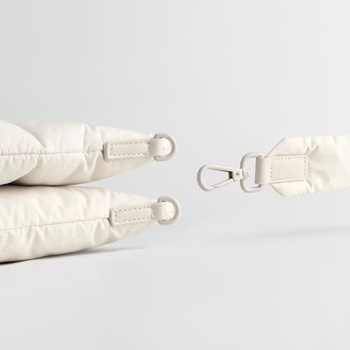 Comfyable Kabarık Dizüstü Bilgisayar Kılıfı 13 inç 14 inç, MacBook Air 13 M3 2024 inç MacBook Pro 13 inç 14 inç, Kol ve Düzenleyici Paketi, Pirinç için Uyumlu Kayışlı Kapitone Puffer Yastık Kılıfı,