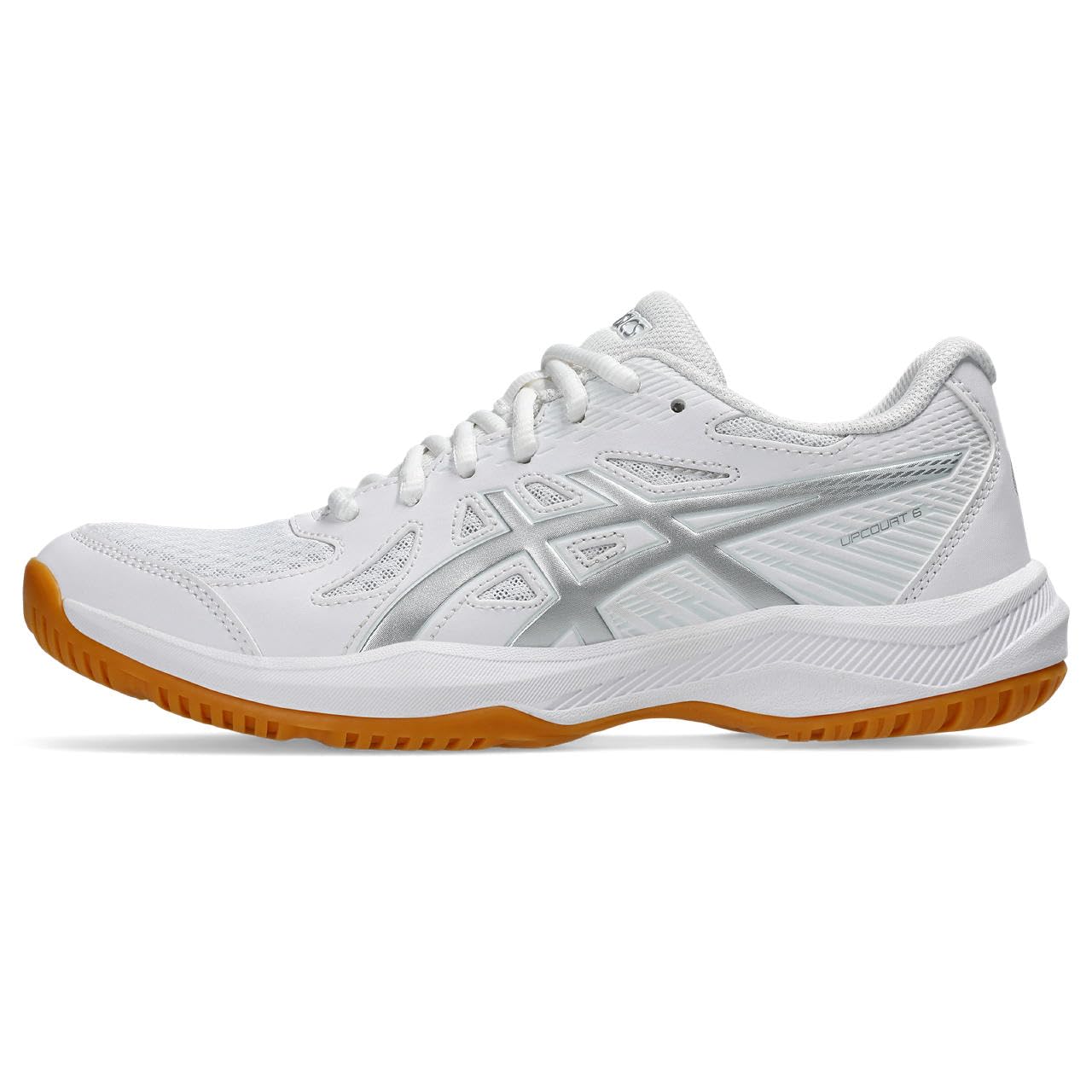 Asics UPCOURT 6 White Traditional Voleybol Ayakkabısı 1072A107-100, 39,5, 1072A107-100, Beyaz, Kadın