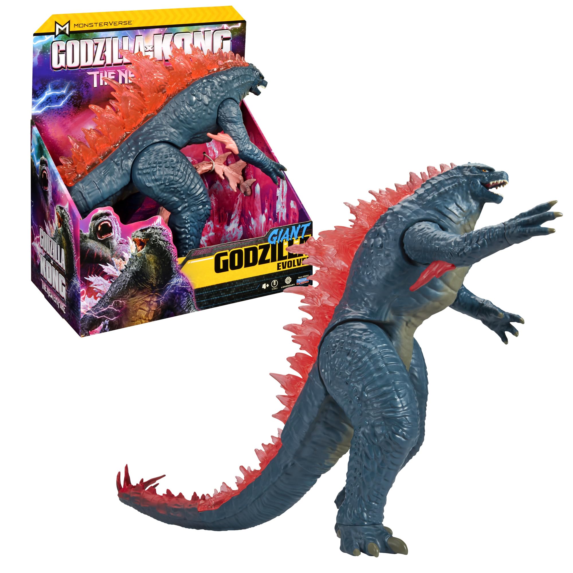 Godzilla x Kong: The New Empire, 11 inç Dev Godzilla Aksiyon Figürü Oyuncak, İkonik Koleksiyon Film Karakteri Sınırlı Paket İçi Boş Dünya Manzarasından İlham Verilmiştir, 4 Yaş ve Daha Fazla Yaş İçin