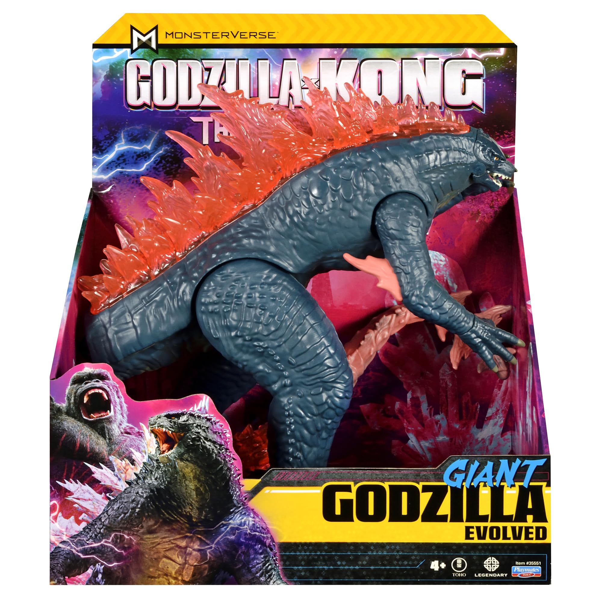Godzilla x Kong: The New Empire, 11 inç Dev Godzilla Aksiyon Figürü Oyuncak, İkonik Koleksiyon Film Karakteri Sınırlı Paket İçi Boş Dünya Manzarasından İlham Verilmiştir, 4 Yaş ve Daha Fazla Yaş İçin