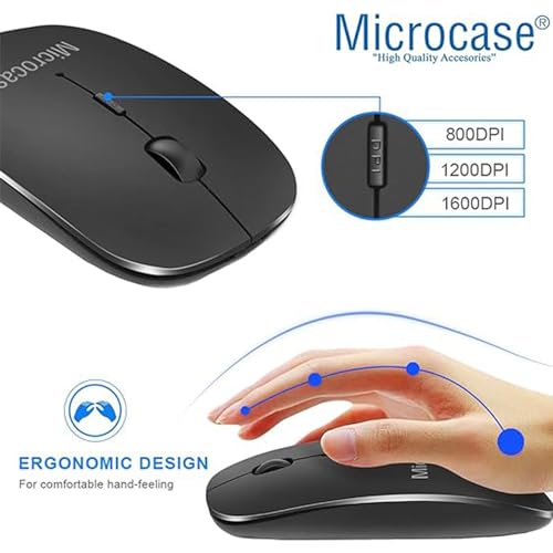Microcase Samsung Galaxy Tab S9 11 inch Tablet Bluetooth Klavye ve Mouse + Standlı Kılıf - BKK6