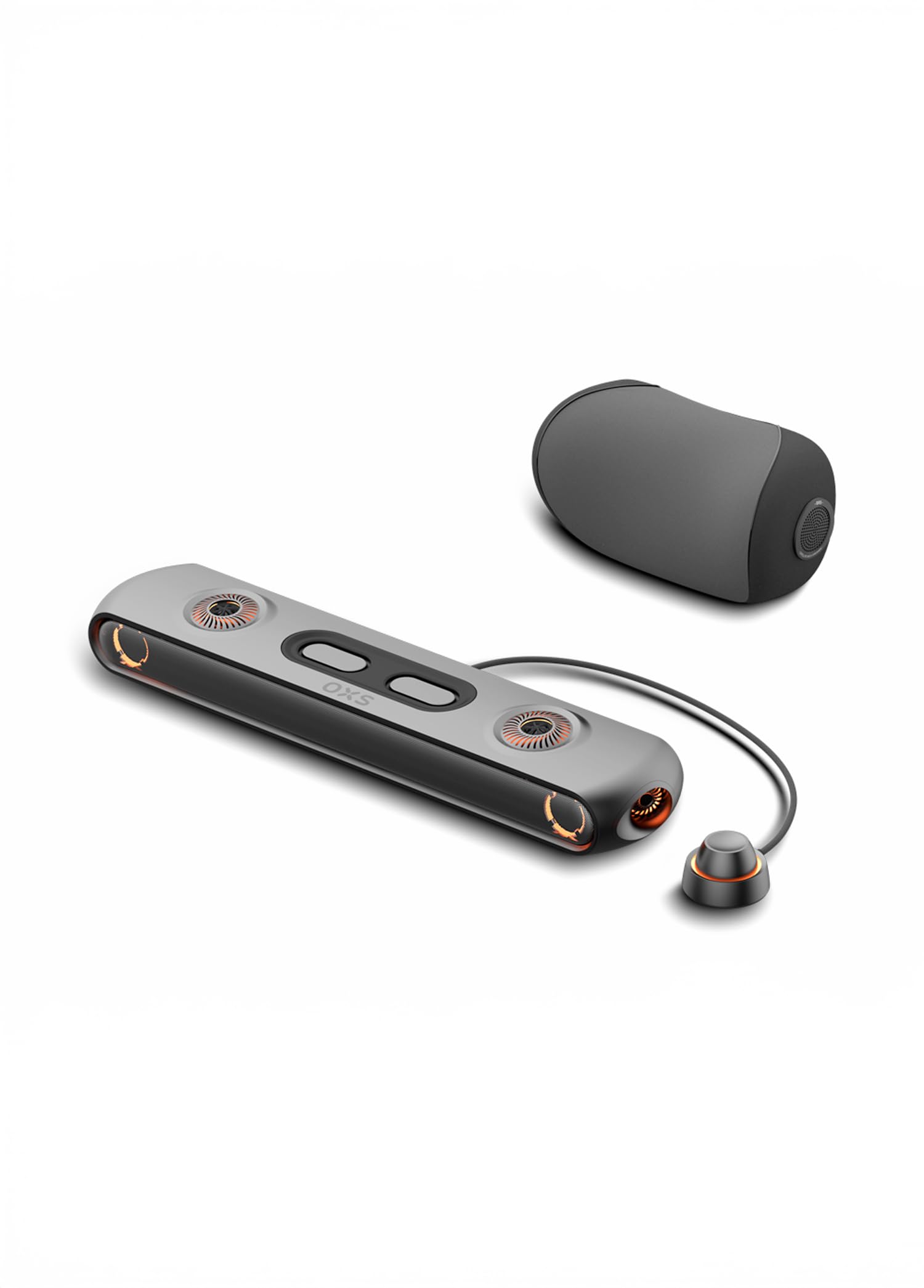 OXS Thunder Pro+ Gaming Soundbar, Kablosuz Yastık Hoparlör, 7.1.2 Dolby Atmos ile Sinematik 3D Ses Deneyimi, Güçlü Dahili Woofer, Kişiselleştirilebilir Uygulama Özellikleri, Adaptif RGB Efektleri,