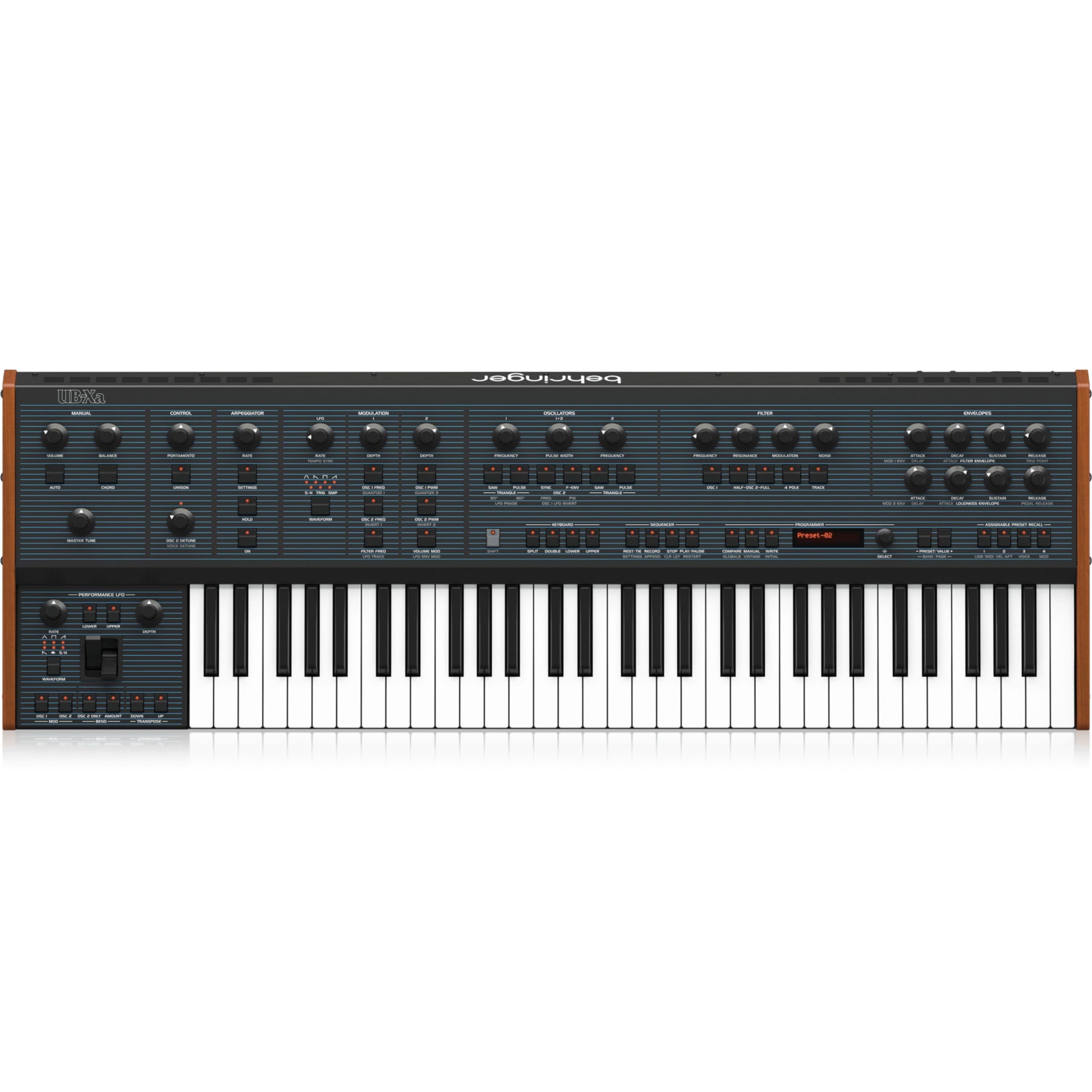 Behringer UB-Xa Classic Analog 16-Voice Multi-Timbral Polyphonic Synthesizer 61 Tuş