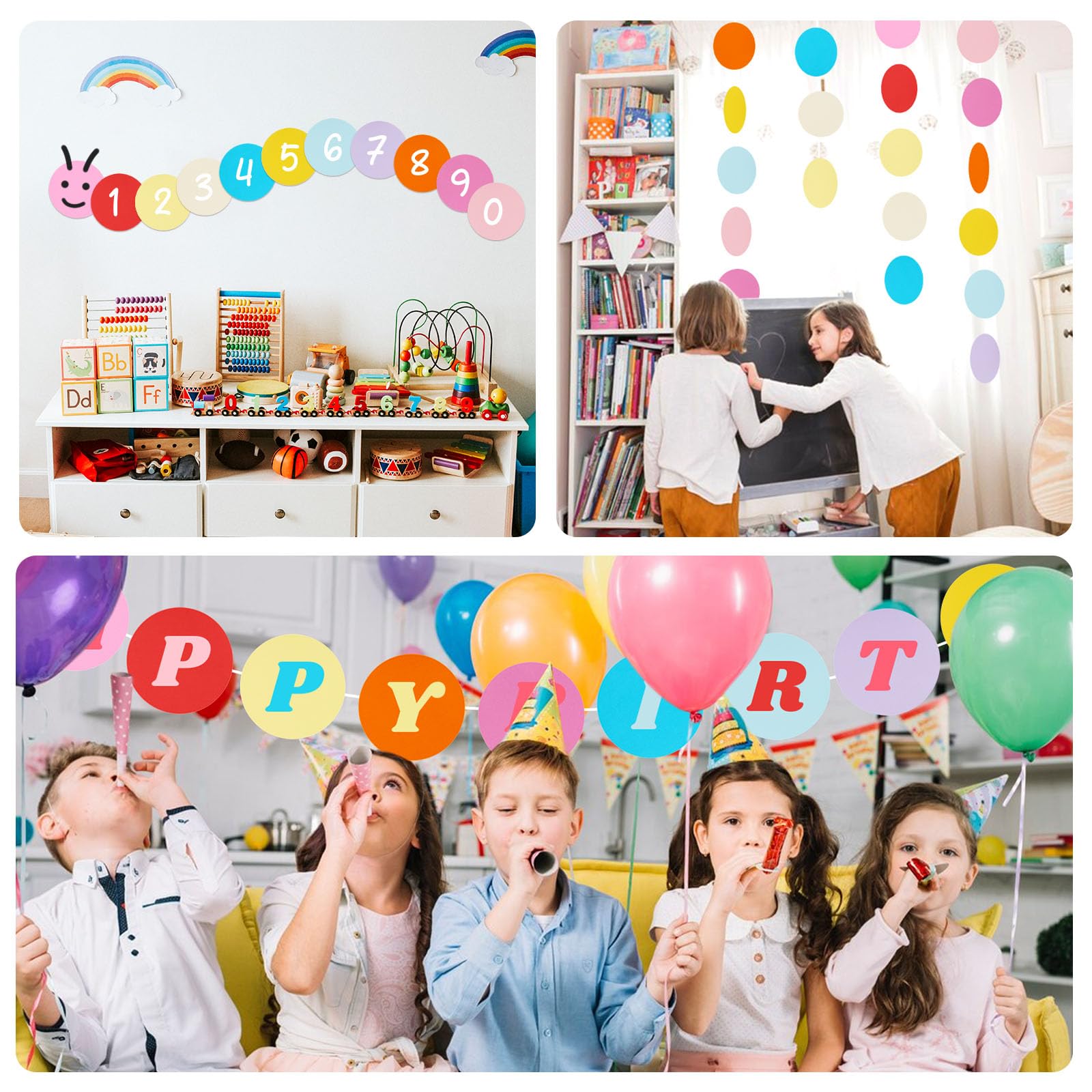 BOOKNOW Yeşil İnşaat Kağıdı, Çeşitli Renkler Yuvarlak Karton Daireler İnşaat Kağıdı