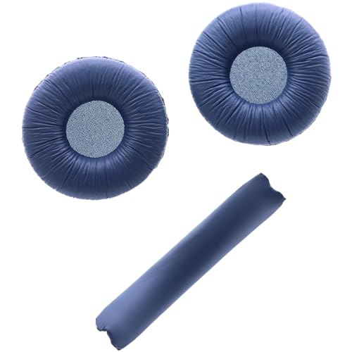 NA Deal4GO Orijinal Kulaklık Kulak Pedleri Yastık w/Kafa Bandı Kapak Değiştirme JBL Tune 500 510 520 560 590 520BT Kulaklık için (Mavi)