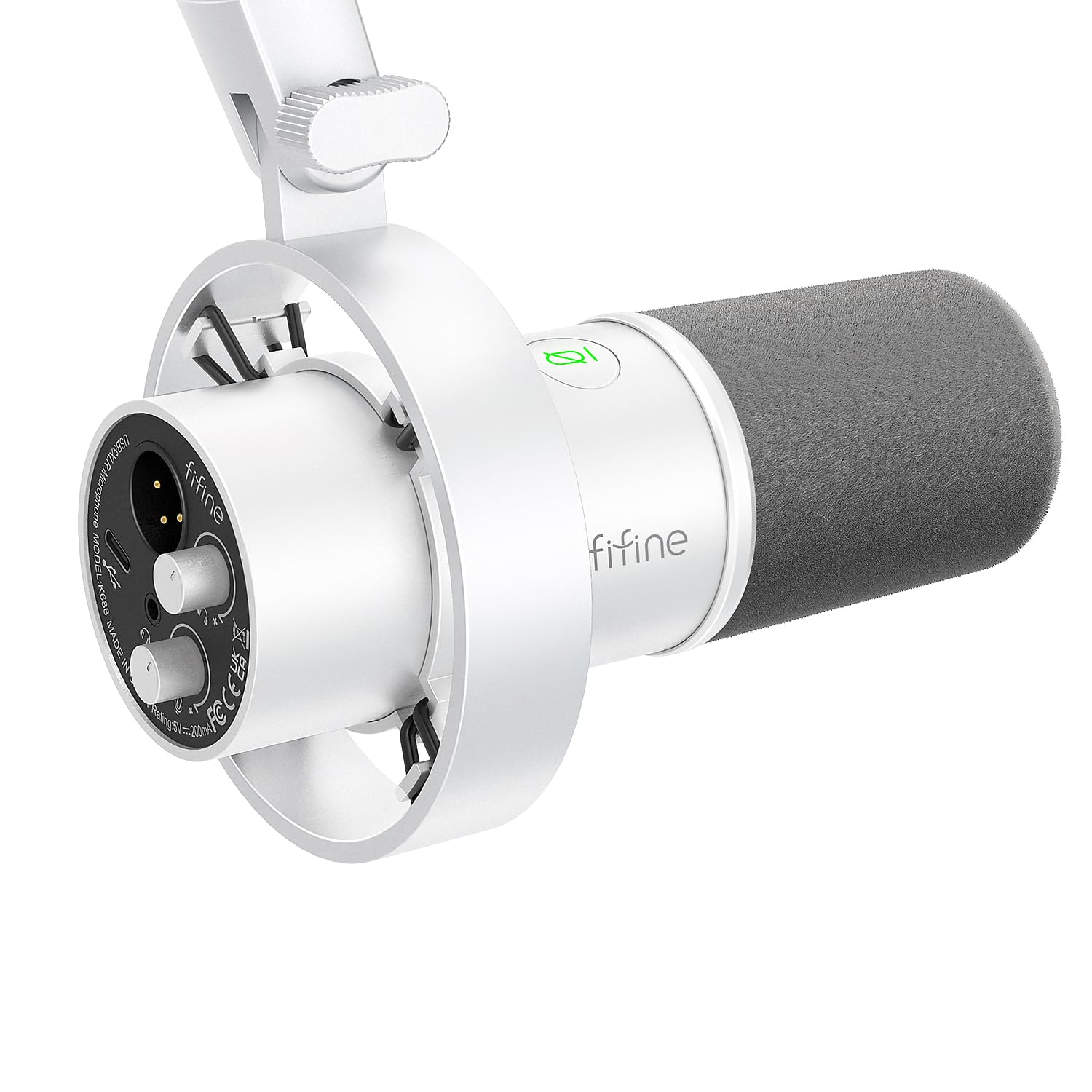 FIFINE Stüdyo XLR Dinamik Mikrofon, Akış Kaydı için USB PC Podcast Mikrofon, XLR/USB Vokal Mikrofon,