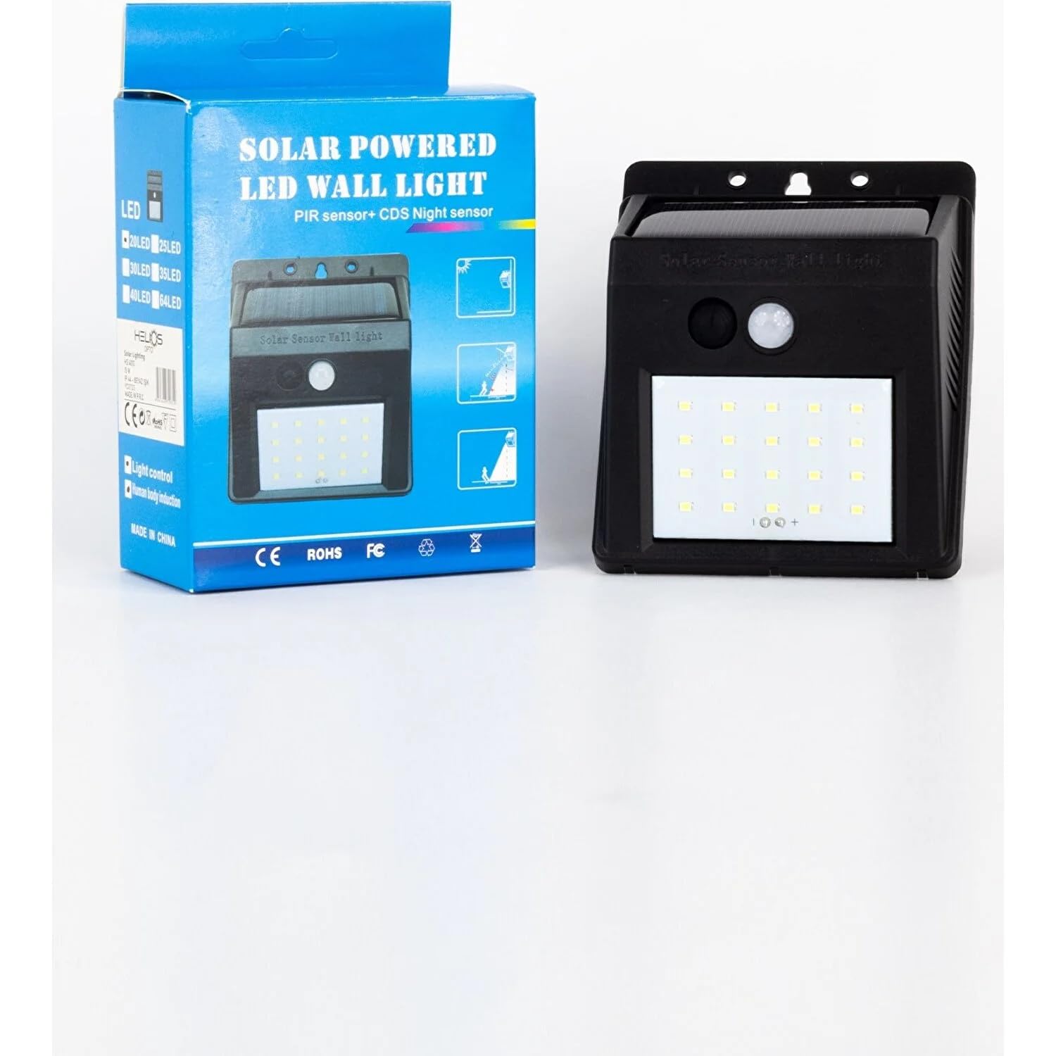 15W Solar Led Duvar Aydınlatma Beyaz Işık IP65 (Dış Mekan) HS 4010