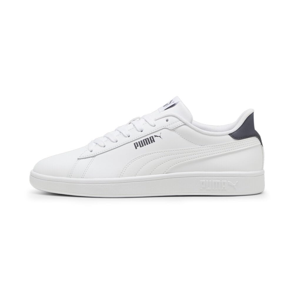PUMA Unisex Yetişkin Puma Smash 3.0 L Spor Ayakkabı, PUMA White-Galactic Gray, 44 EU