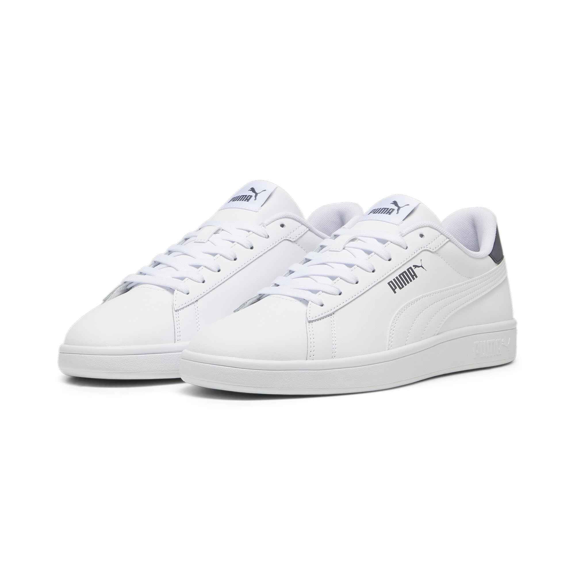 PUMA Unisex Yetişkin Puma Smash 3.0 L Spor Ayakkabı, PUMA White-Galactic Gray, 44 EU