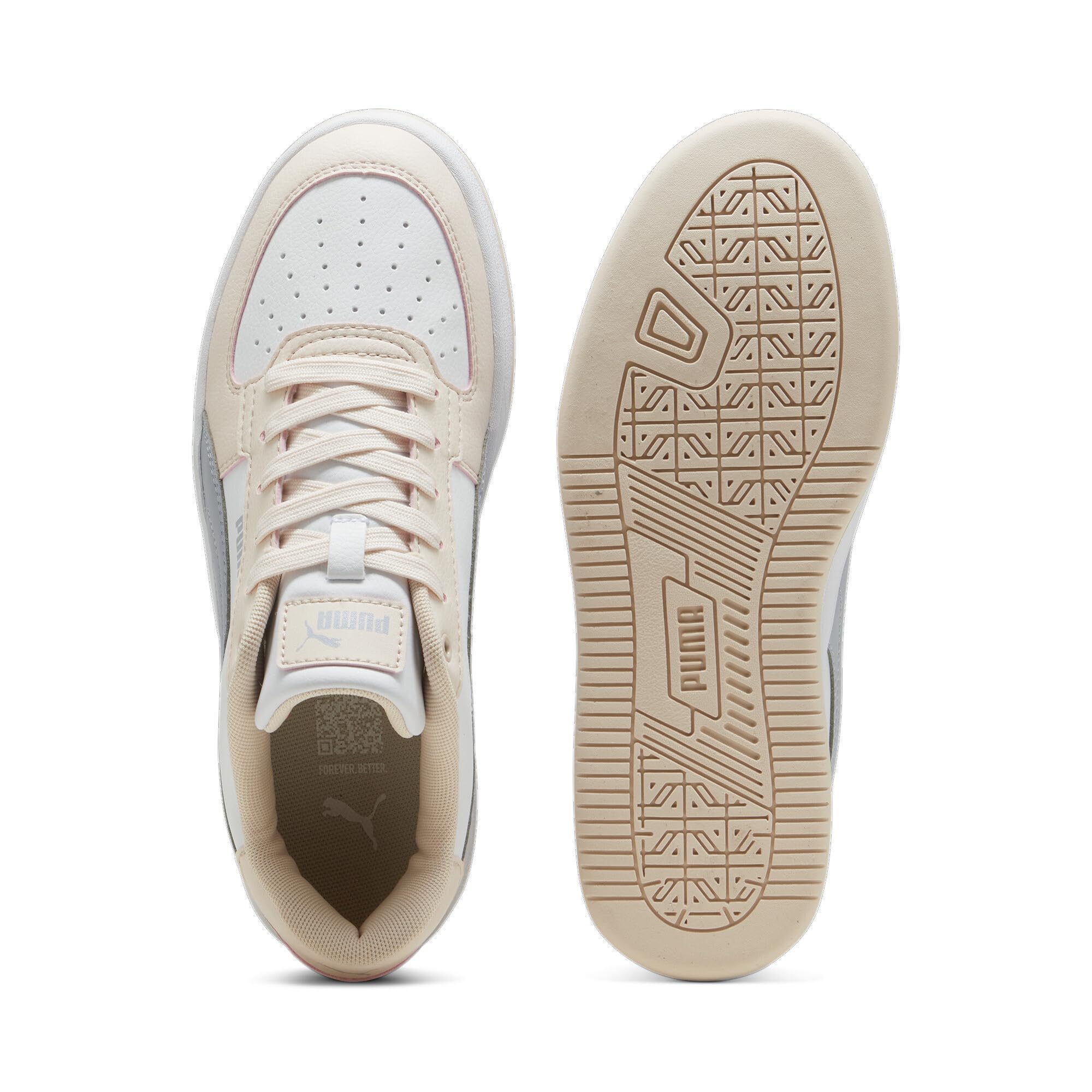 PUMA Puma Caven 2.0 Unisex Yetişkin Basketbol Ayakkabısı, Rosebay-Gray Fog-PUMA White, 43