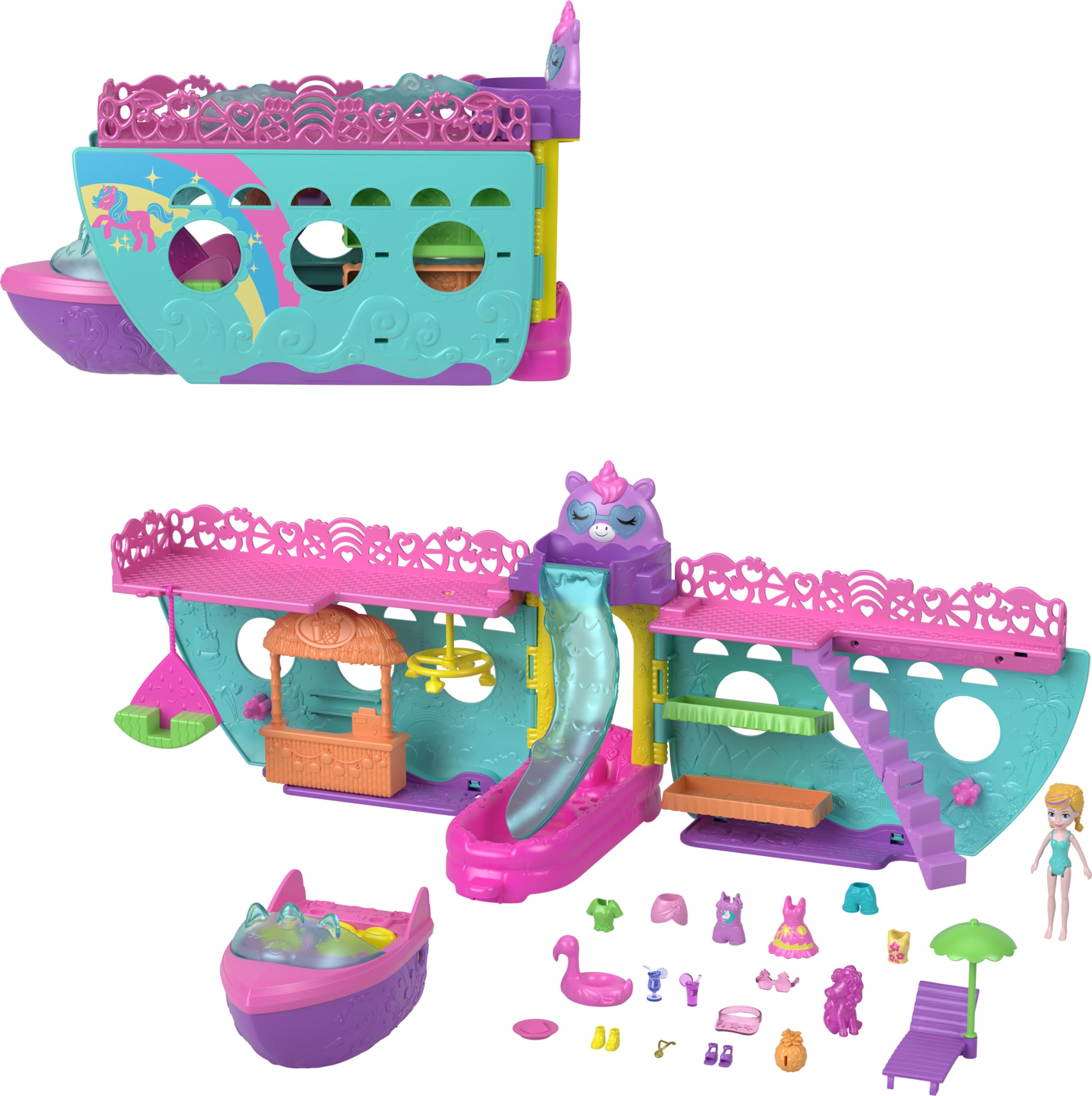 Polly Pocket Unıcorn Dream Cruıse Oyun Seti HWP26