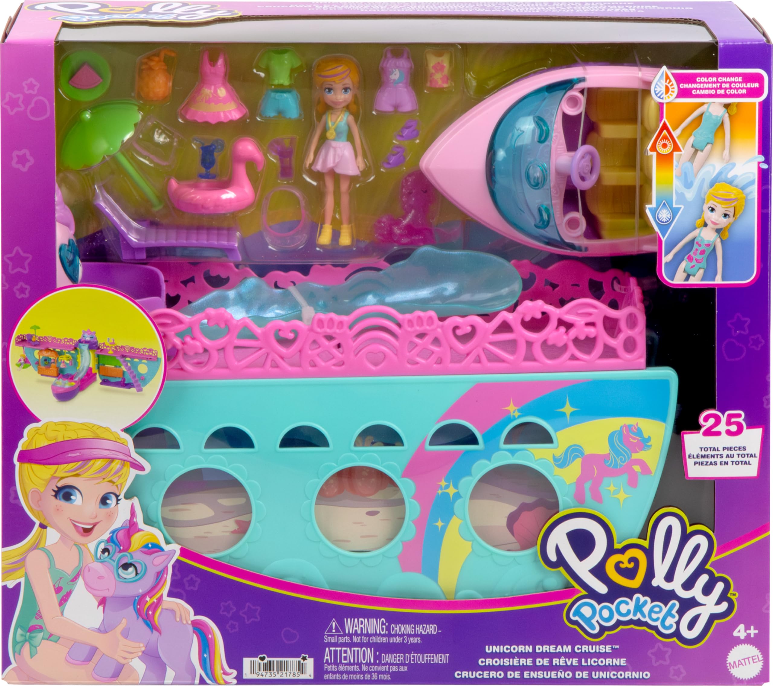 Polly Pocket Unıcorn Dream Cruıse Oyun Seti HWP26