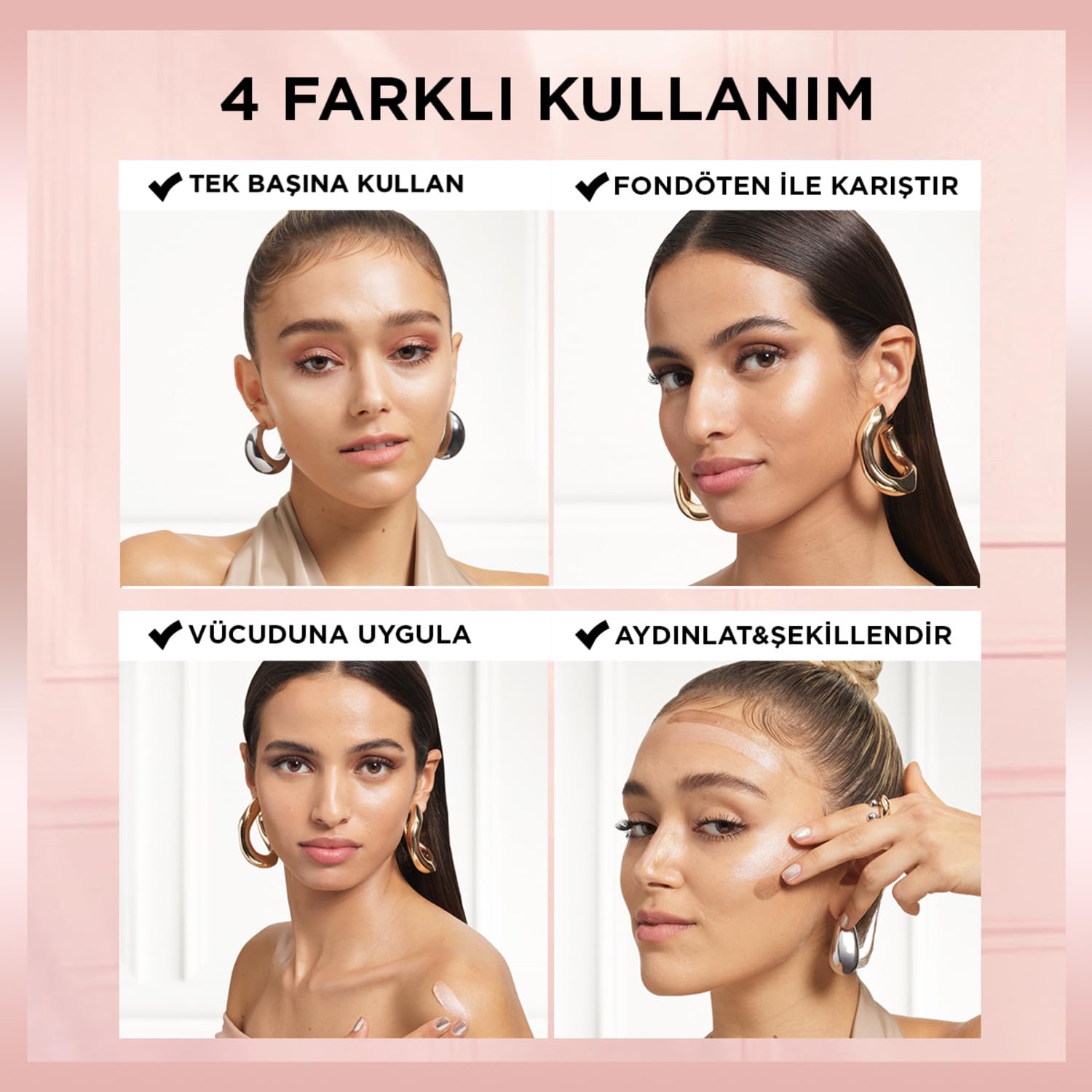 L'Oreal Paris Glotion All-In-One Doğal Işıltı Aydınlatıcı Losyon - 902 Light Glow