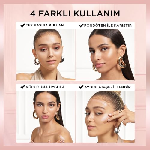 L'Oreal Paris Glotion All-In-One Doğal Işıltı Aydınlatıcı Losyon - 902 Light Glow