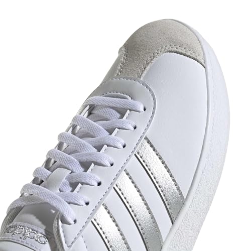 adidas VL COURT BASE Kadın Ayakkabı Düşük Taban (Futbol Dışı), ftwr white/silver met./grey one, 38