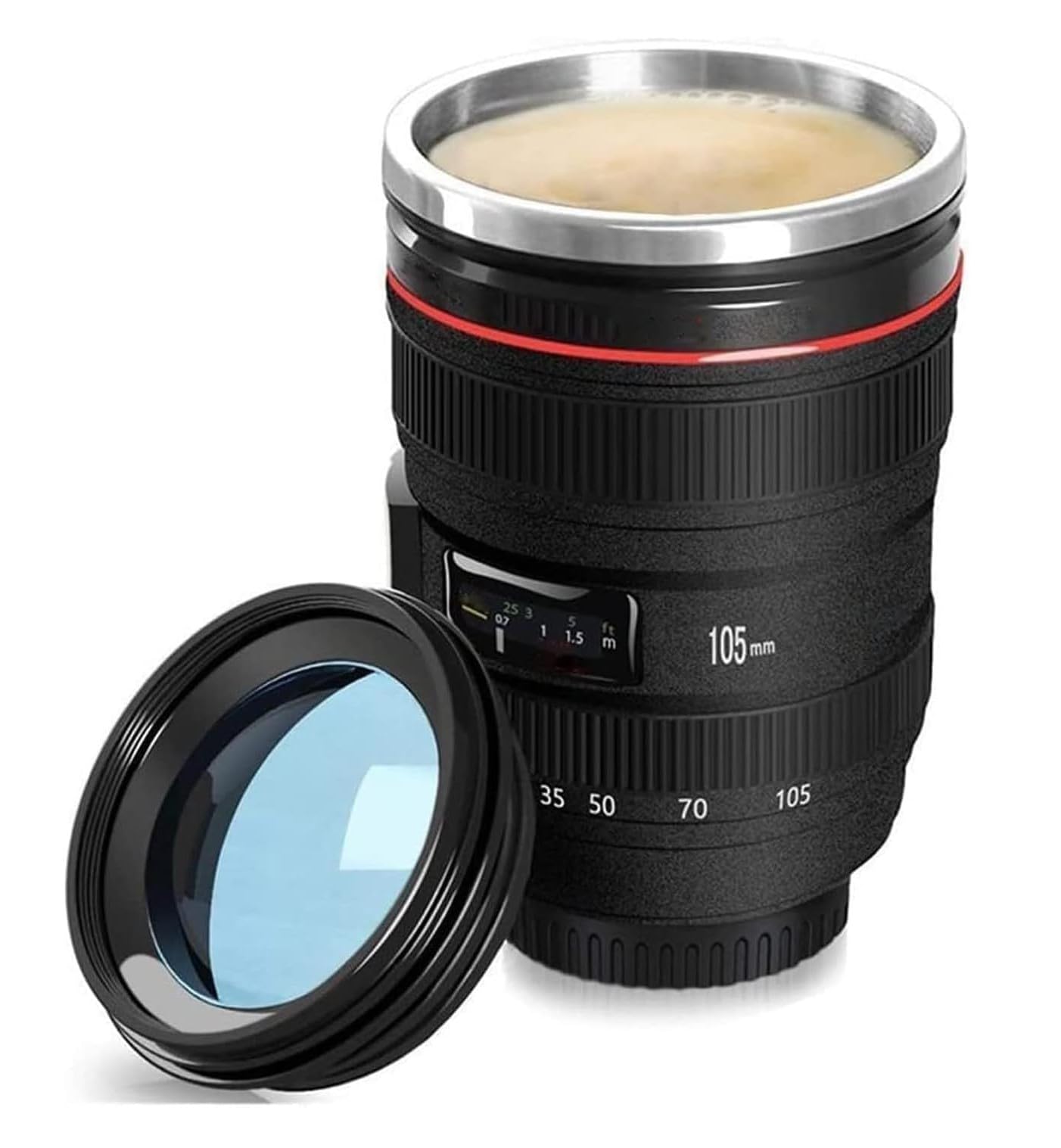 Senon Objektif Kupa Lens Kupa Kahve Ve Çay İçin Termos Kupa Fotoğraf Tutkunları İçin Dekoratif Hediy