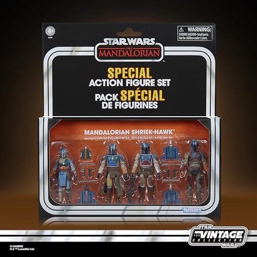 Hasbro Star Wars Vintage Collection Mandalorian Shriek-Hawk 4'lü Aksiyon Figür Seti, Star Wars: The Mandalorian