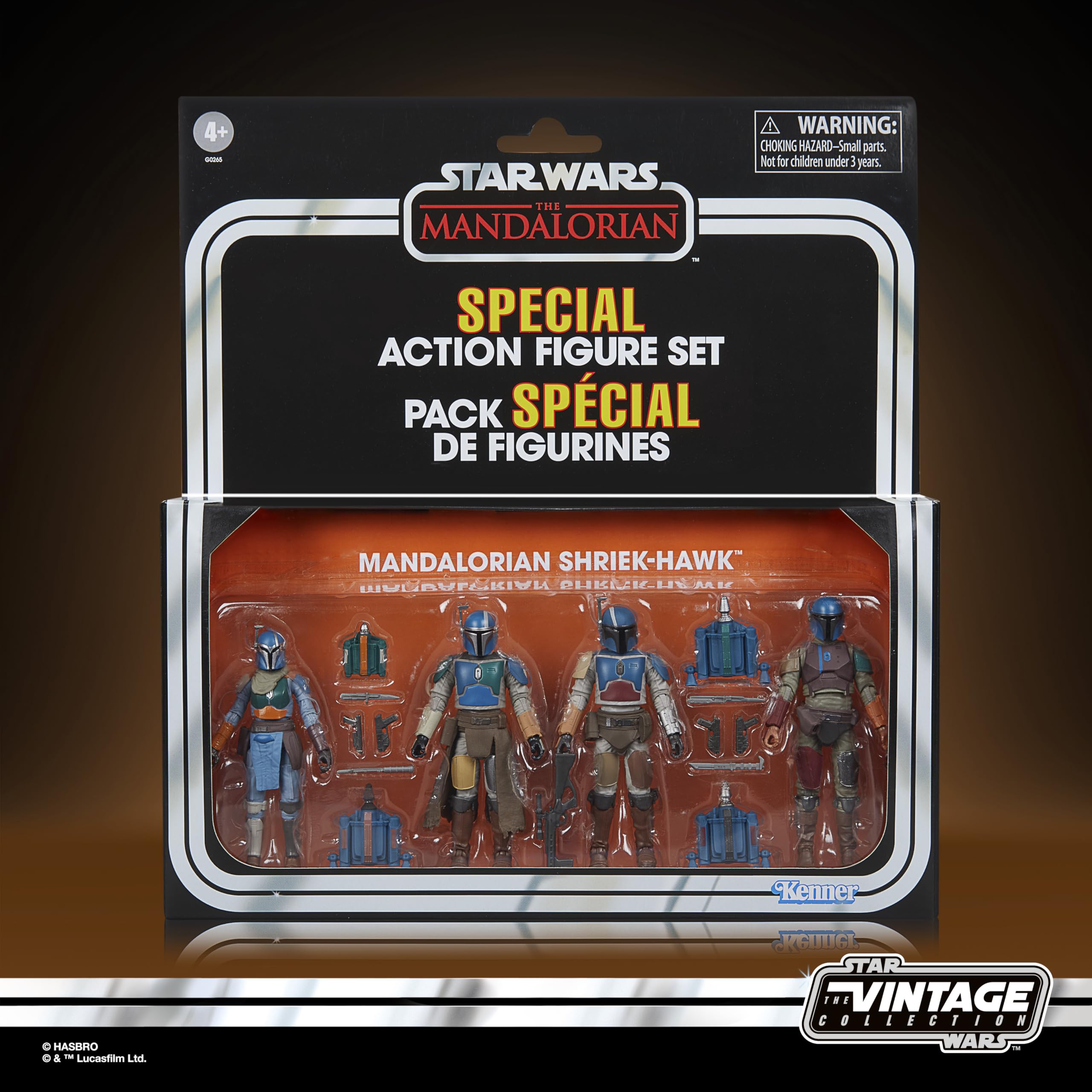 Hasbro Star Wars Vintage Collection Mandalorian Shriek-Hawk 4'lü Aksiyon Figür Seti, Star Wars: The Mandalorian