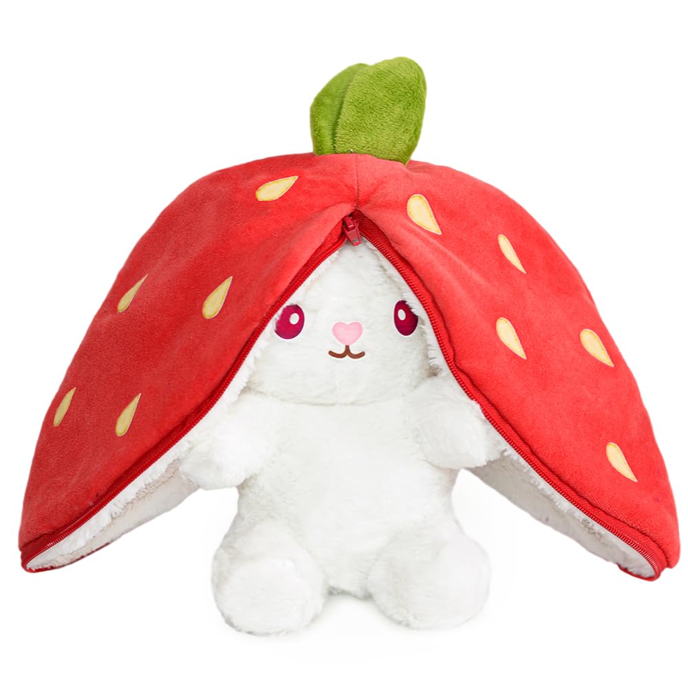 Özgüner Oyuncak 40 cm Pelüş Çilek Tavşan,Tavşan pelüş hayvan, pelüş hayvan, çilek, paskalya tavşanı, pelüş kulaklı çilek çanta,peluş çilek tavşan, çilek, pelüş, paskalya hediye