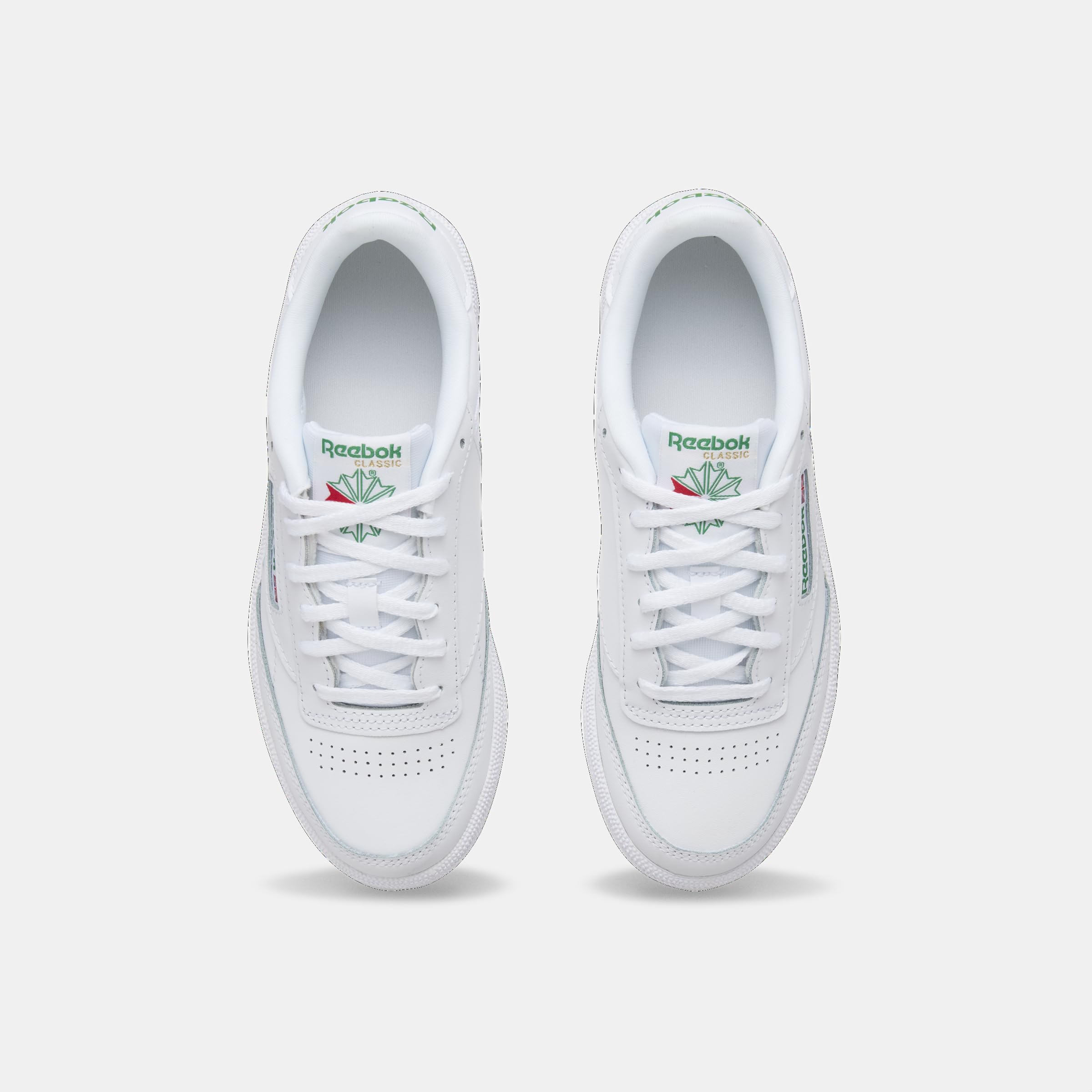 Reebok Erkek Club C tenis ayakkabısı, Beyaz Glegrn Vecblu, 38.5 EU
