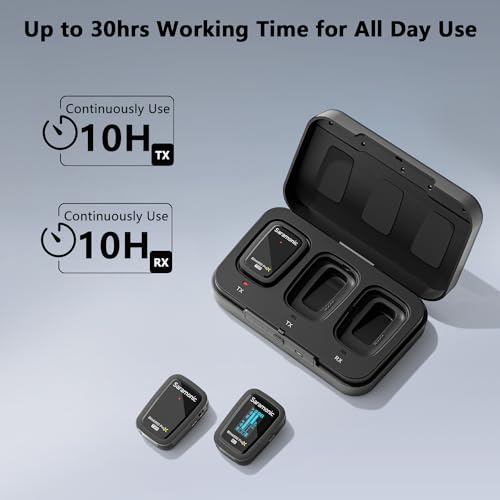 Saramonic Blink 500 Prox B2R 2 Kişilik Kablosuz Klipsli Mikrofon Sistemi, Yerleşik Kayıt ve Yakalar