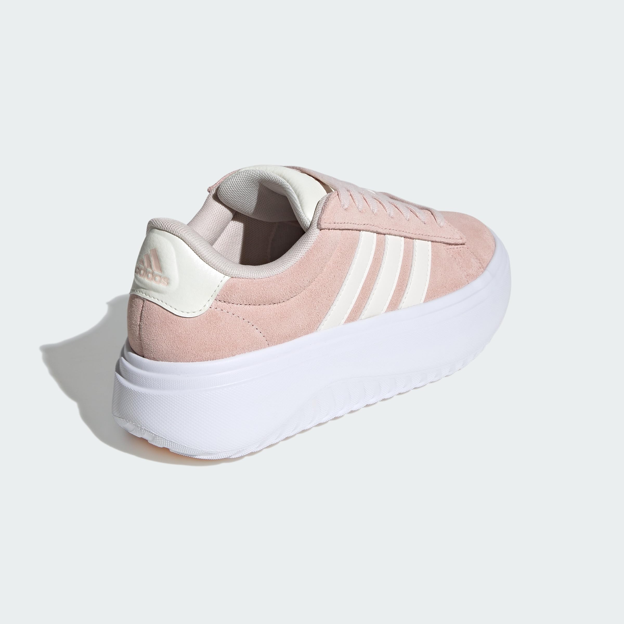 adidas Grand Court Platform Suede Kadın Spor Ayakkabı, Pembe, 38