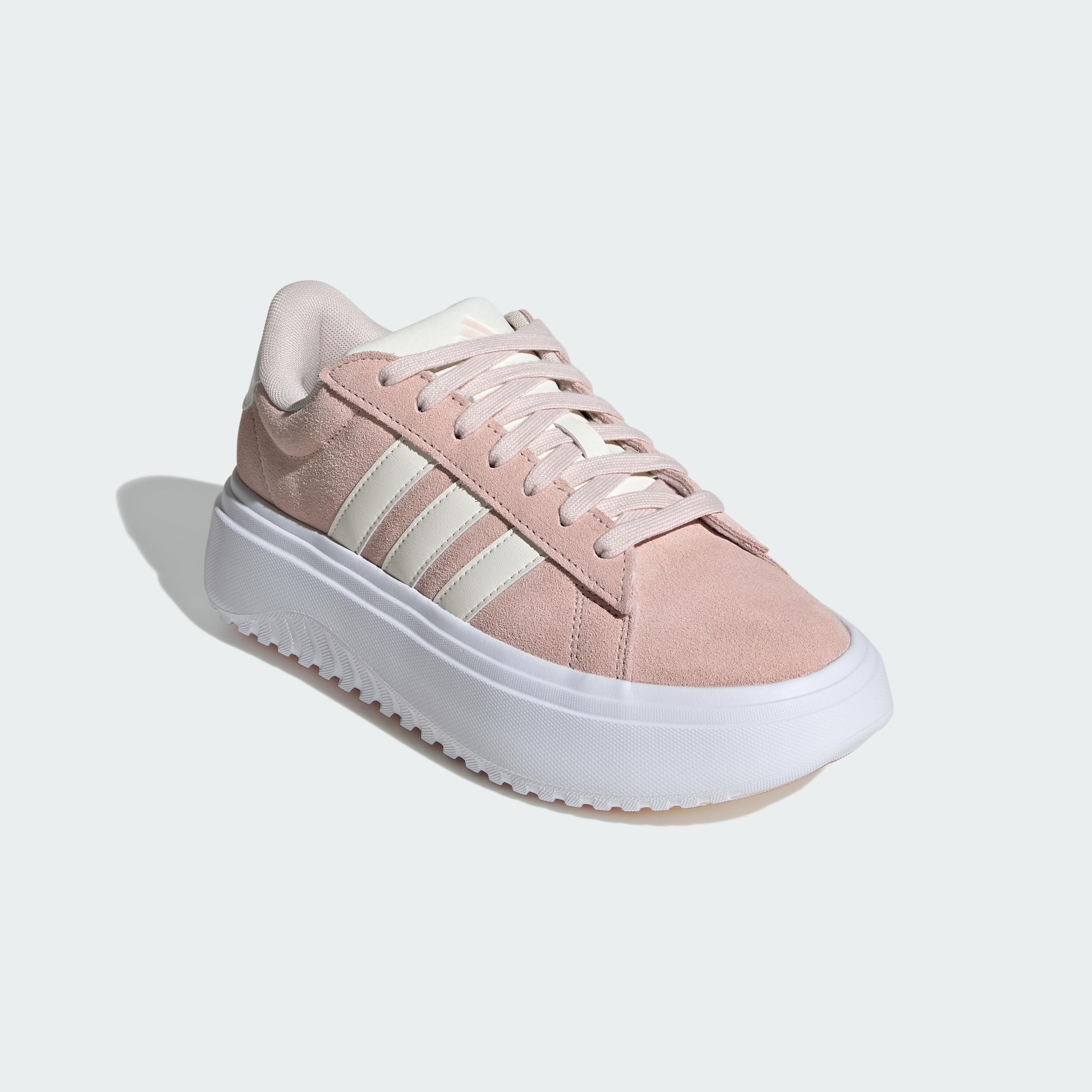 adidas Grand Court Platform Suede Kadın Spor Ayakkabı, Pembe, 38