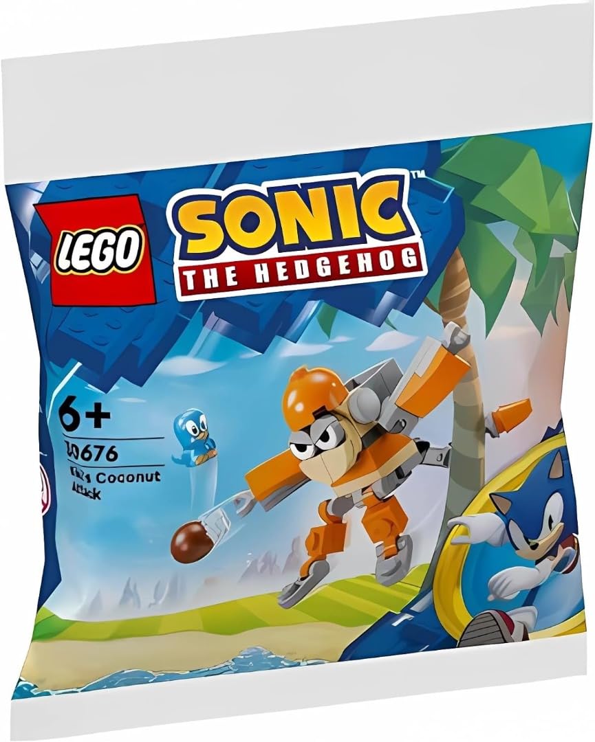 LEGO Sonic Kiki'nin Hindistan Cevizi Saldırısı 30676 – 6 Yaş ve Üzeri Macera Sever Çocuklar için Hayal Gücünü Geliştiren Yaratıcı Oyuncak Yapım Seti, Doğum Günü Hediye Fikri (42 Parça)