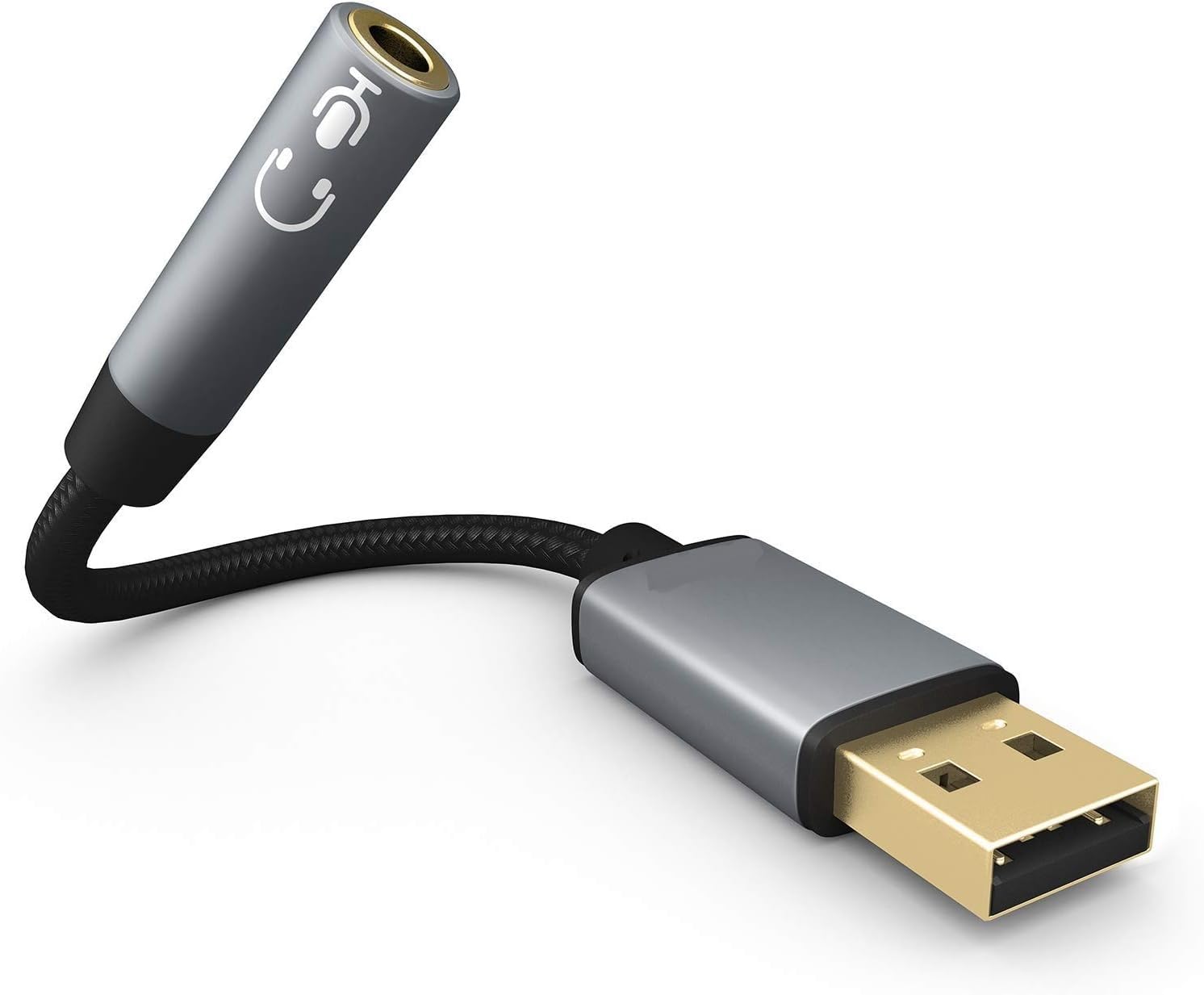 USB 3.5mm adaptörü USB transferi ses kartı AUX HiFi ses uzatma kablosu PC için 3.5mm Jack hoparlör k
