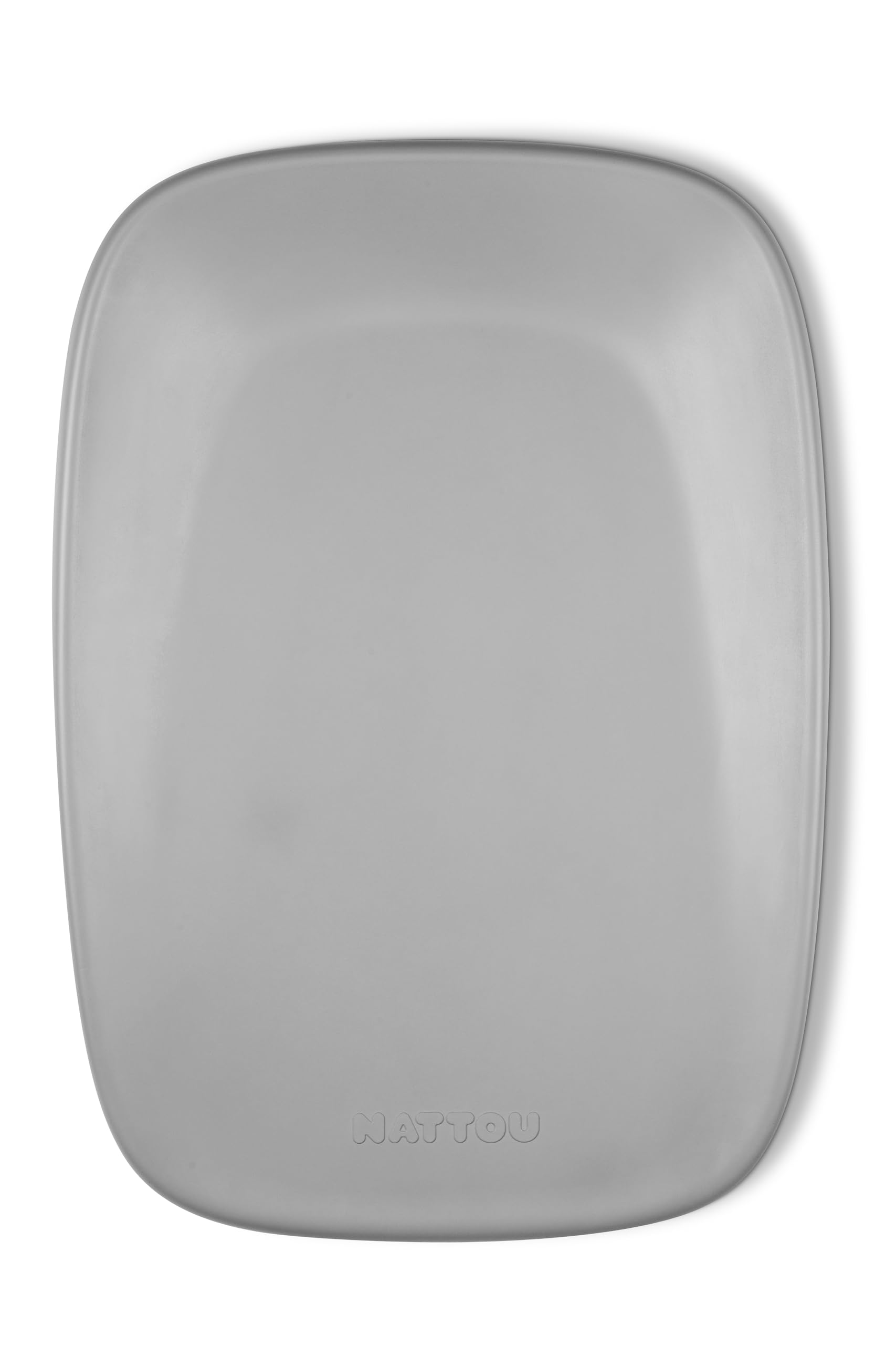 Nattou Softy Alt Değiştirme Minderi 70x50 cm Gri|Su Geçirmez|Ergonomik Tasarım|Hijyenik ve Kolay Temizlenebilir Bebek Bakım Minderi
