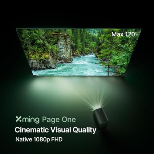 Formovie Xming Page One Projeksiyon Cihazı, Google TV, 500 CVIA Lümen, Dolby Vision & Audio, HDMI 2.1, USB 3.0, Boston Acoustics Hoparlör, Oto-Odaklama, Oto-Keystone