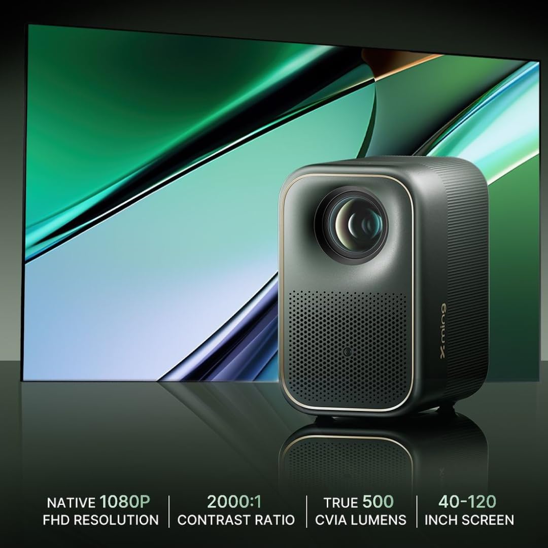 Formovie Xming Page One Projeksiyon Cihazı, Google TV, 500 CVIA Lümen, Dolby Vision & Audio, HDMI 2.1, USB 3.0, Boston Acoustics Hoparlör, Oto-Odaklama, Oto-Keystone