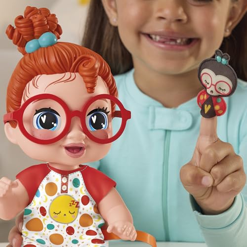 Baby Alive Lil Dreamer Dottie Doodle Sleepy Bebek Seti, Kırmızı Saç, Eğlenceli Pijama Partisi Teması
