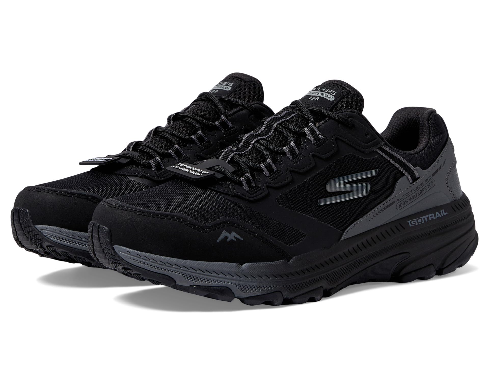 Skechers GO RUN TRAİL ALTİTUDE 2.0 - PİNE RİDGE 129526 BKCC Kadın Outdoor Koşu Ayakkabısı Siyah 37 EU