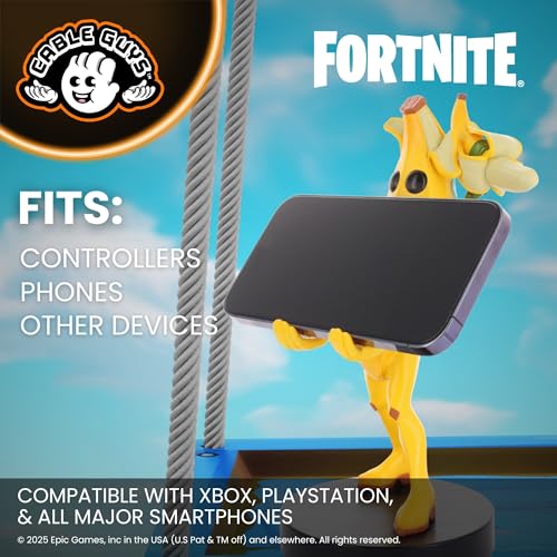 Cable Guys – Fortnite Peely Oyun Aksesuarları Tutucu ve Telefon Tutucu Çoğu Kumanda için (Xbox, Play Station, Nintendo Switch) ve Telefon