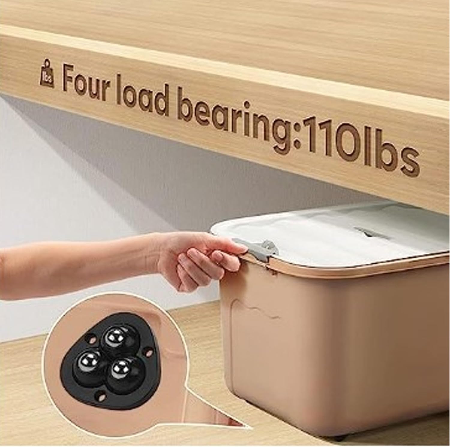 Orret Home 4 Adet Mini Mobilya Tekeri,Aırfrey İçin Teker,Çok Amaçlı Eşya Tekeri,Yapışkanlı Çok Amaçlı Teker (Büyük, 4)