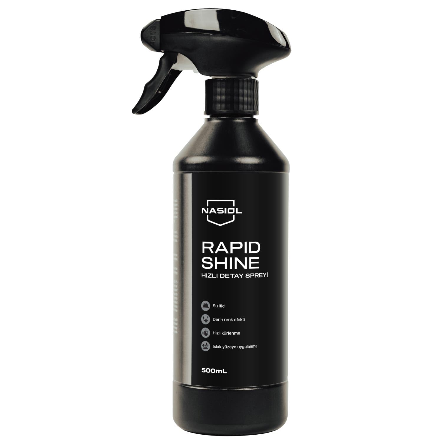 Nasiol Rapidshine Araçlar için Hızlı Nano Detailer Spreyi 500 ml, Kolay Uygulama, 6 Ay Dayanım