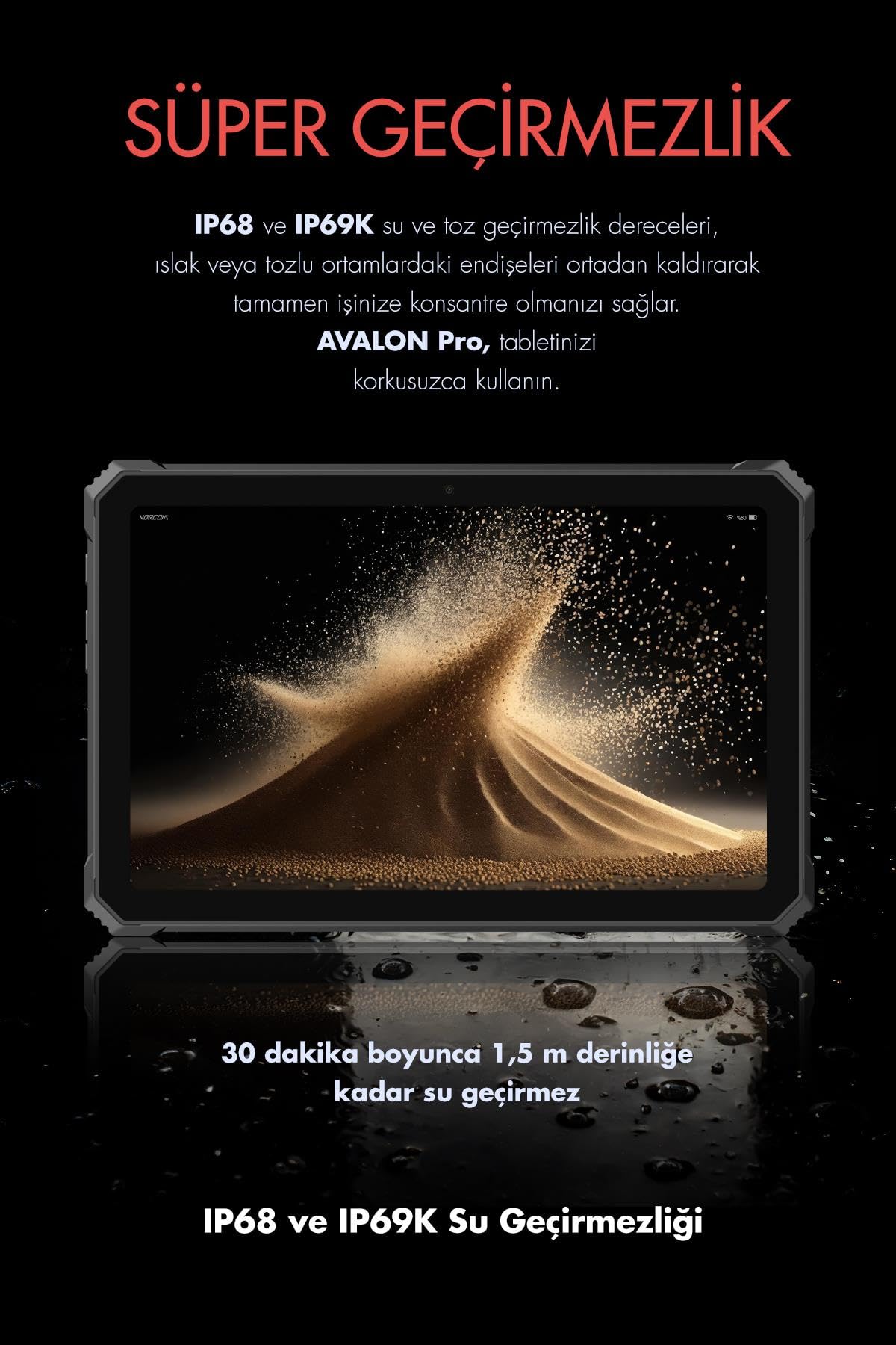 VORCOM Avalon 256 GB Hafıza 8 GB Ram 10.36 Inc 2.4K 22.000 mAh Pil Harman Kardon Profesyonel Oyuncu