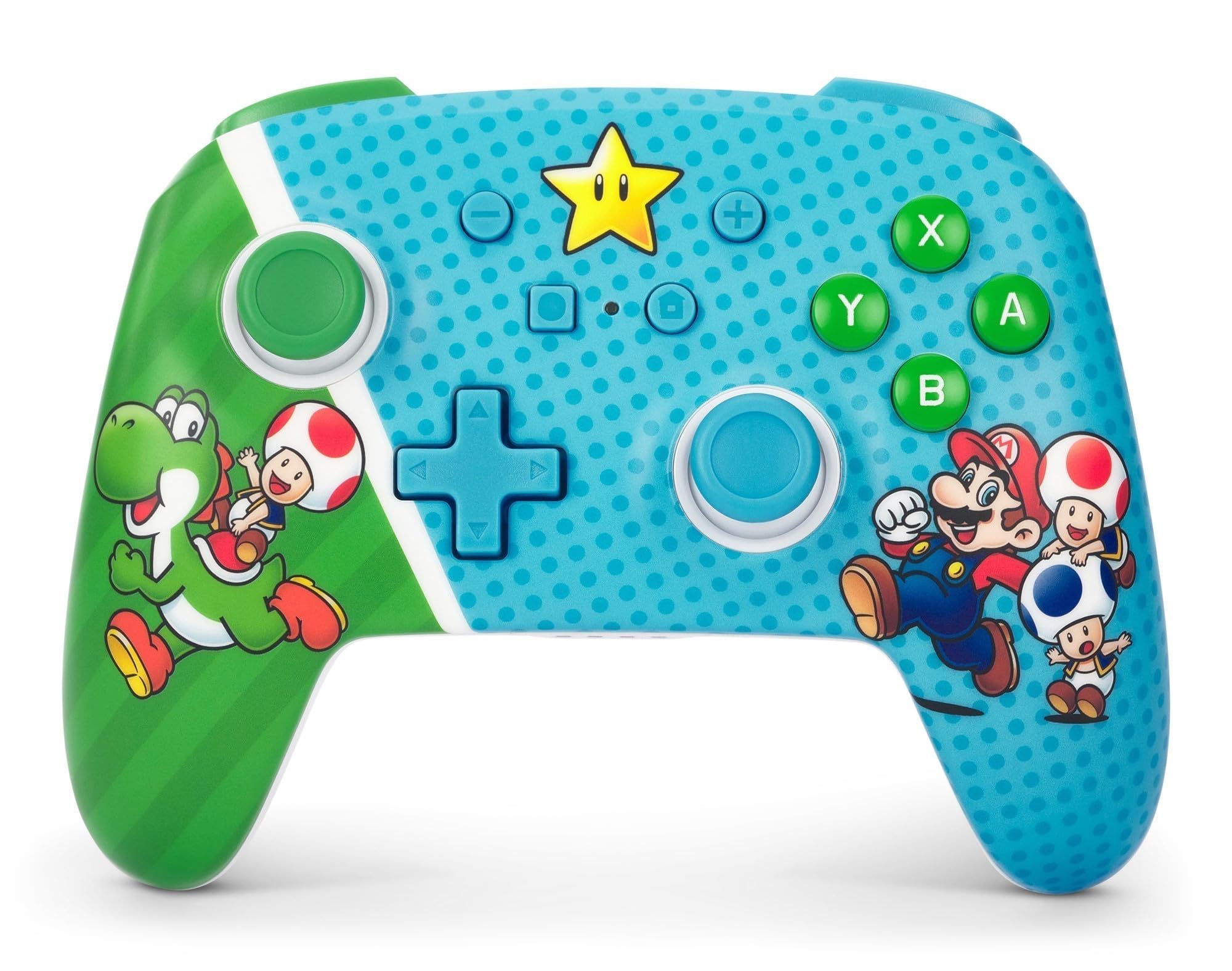 PowerA Gelişmiş Kablosuz Denetleyici - Nintendo Switch/Switch Lite/Switch-OLED Modeli, Nintendo Switch 2, Super Star Friends, Gamepad, Bluetooth, Gelişmiş Oyun Düğmeleri, resmi lisanslı