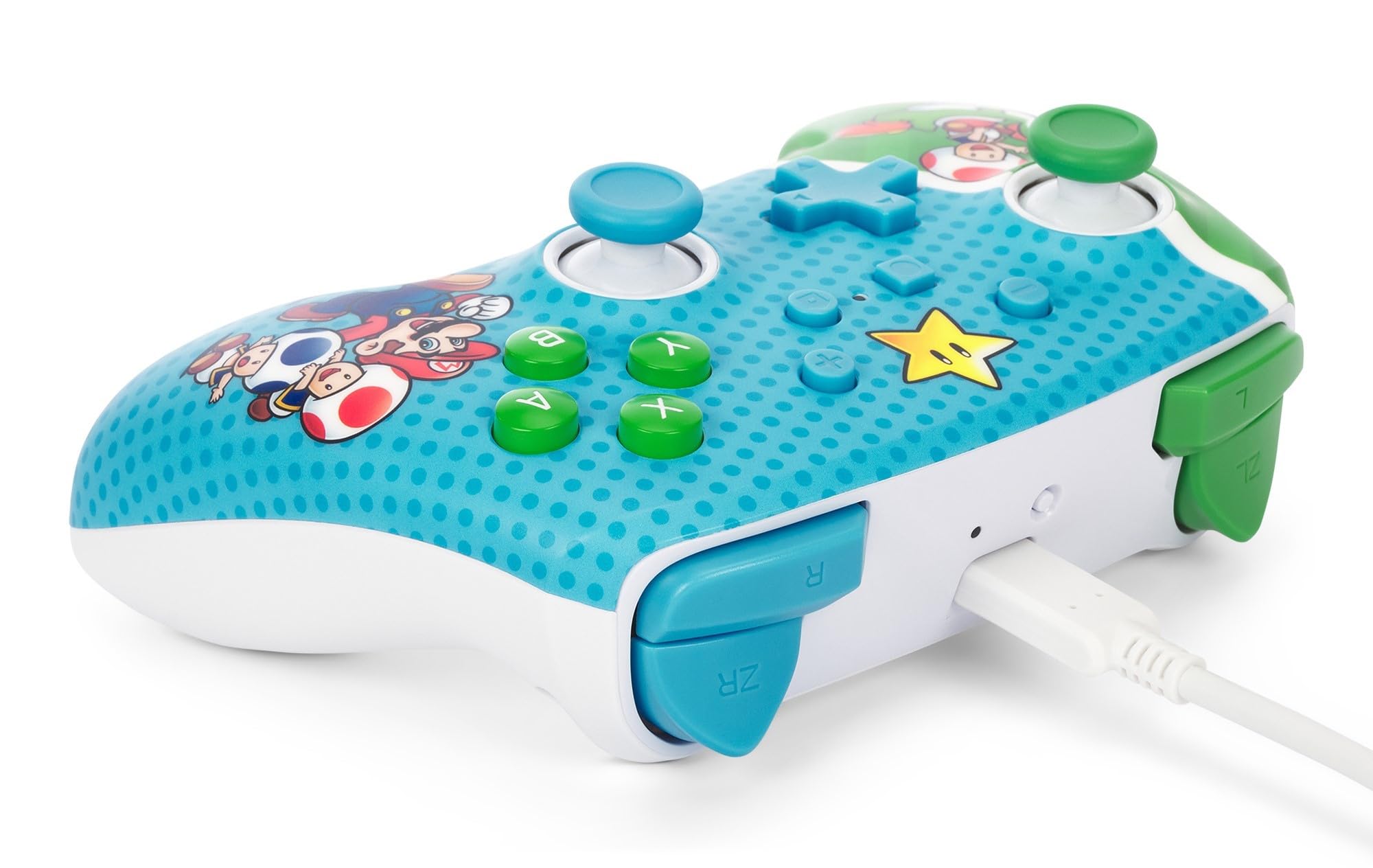 PowerA Gelişmiş Kablosuz Denetleyici - Nintendo Switch/Switch Lite/Switch-OLED Modeli, Nintendo Switch 2, Super Star Friends, Gamepad, Bluetooth, Gelişmiş Oyun Düğmeleri, resmi lisanslı