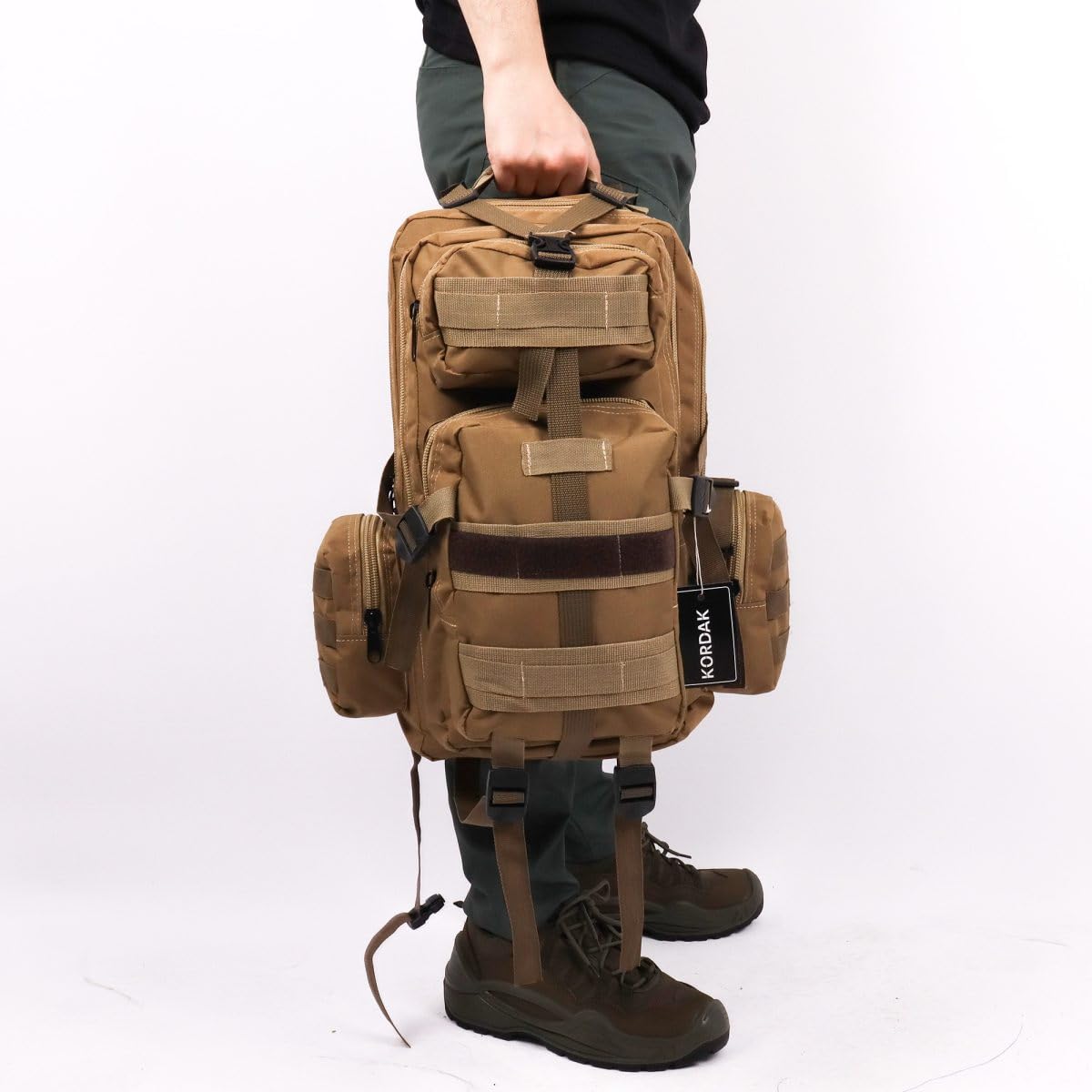 42 Lt Outdoor Kamp Çantası,Molle Sistemli, Suya Dayanıklı, Çok Gözlü, Outdoor, Kamp, Avcılık, Günlük Kullanım, Erkek, Kadın
