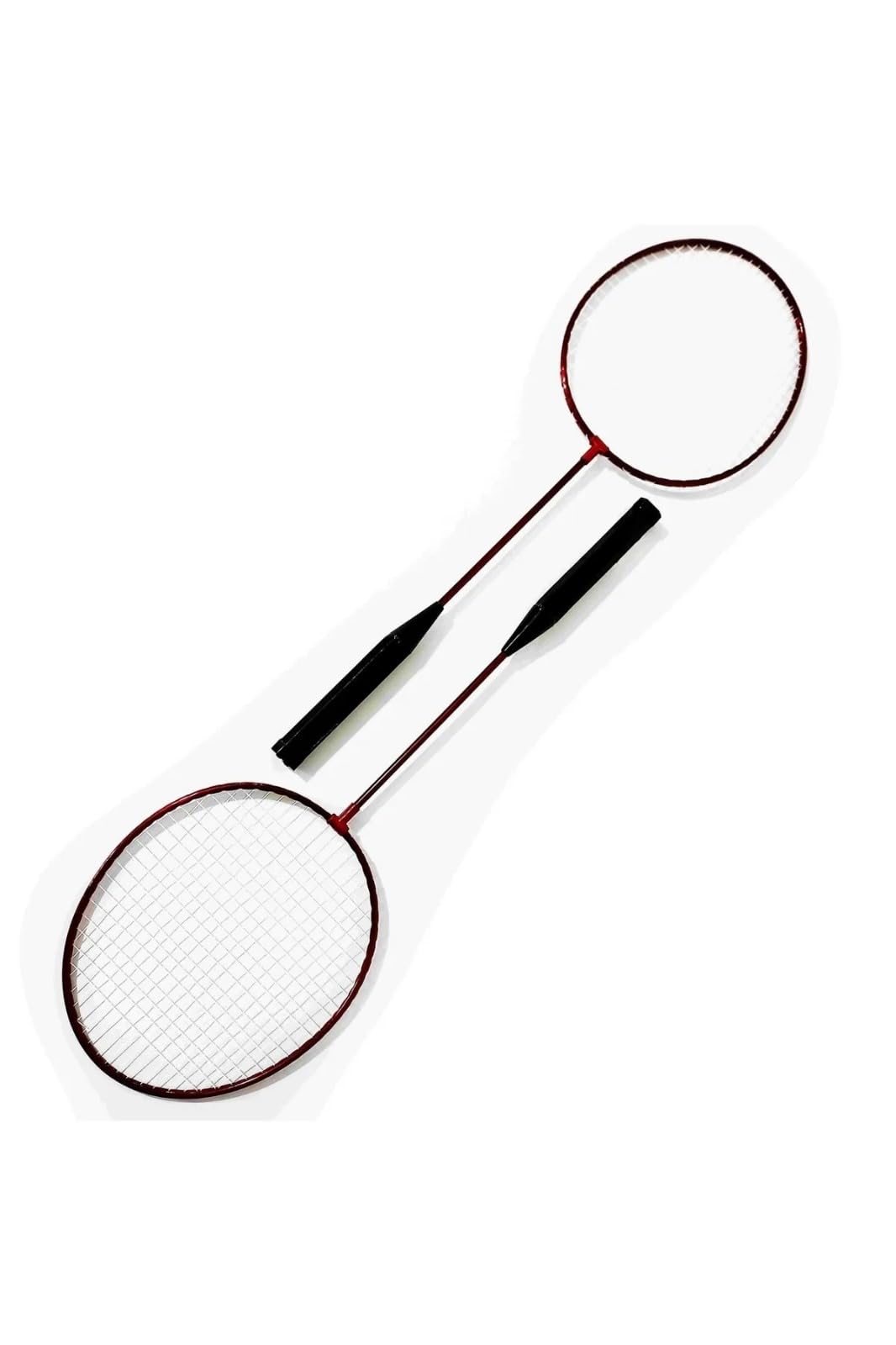 CKSpor Fileli Badminton Raket Seti (2 Raket 1 Top) CKS-82 (Kırmızı)